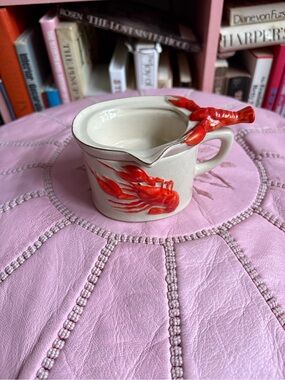 Vintage Hand-Painted Lobster Butter Warmer
